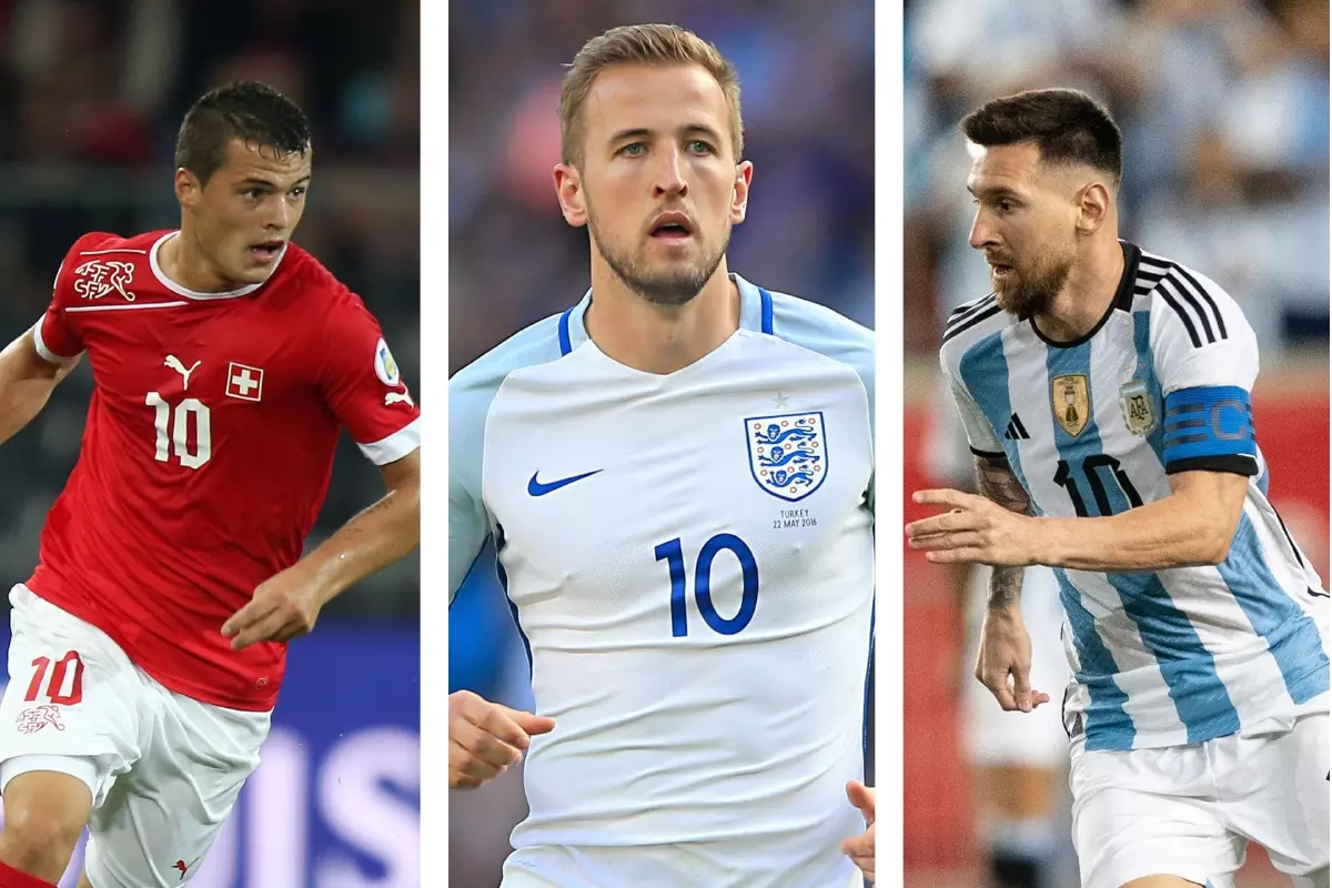 Granit Xhaka Harry Kane Lionel Messi