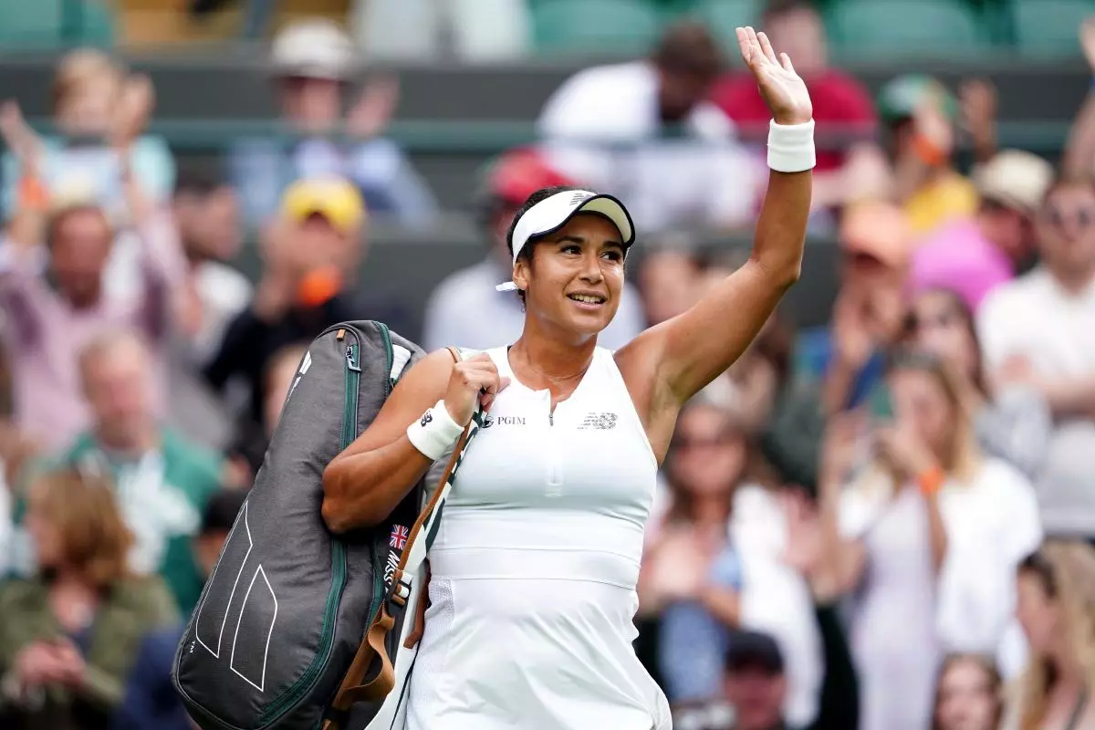 Heather Watson at Wimbledon