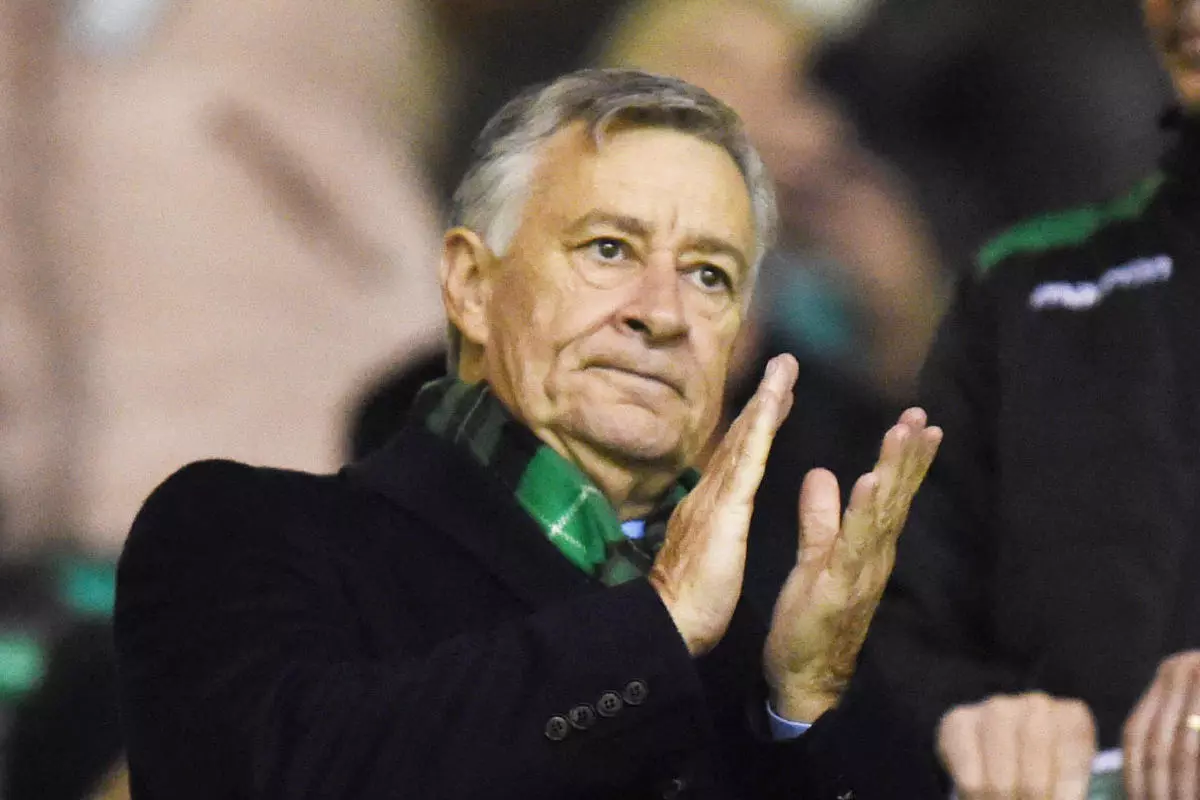 Hibernian owner Ron Gordon