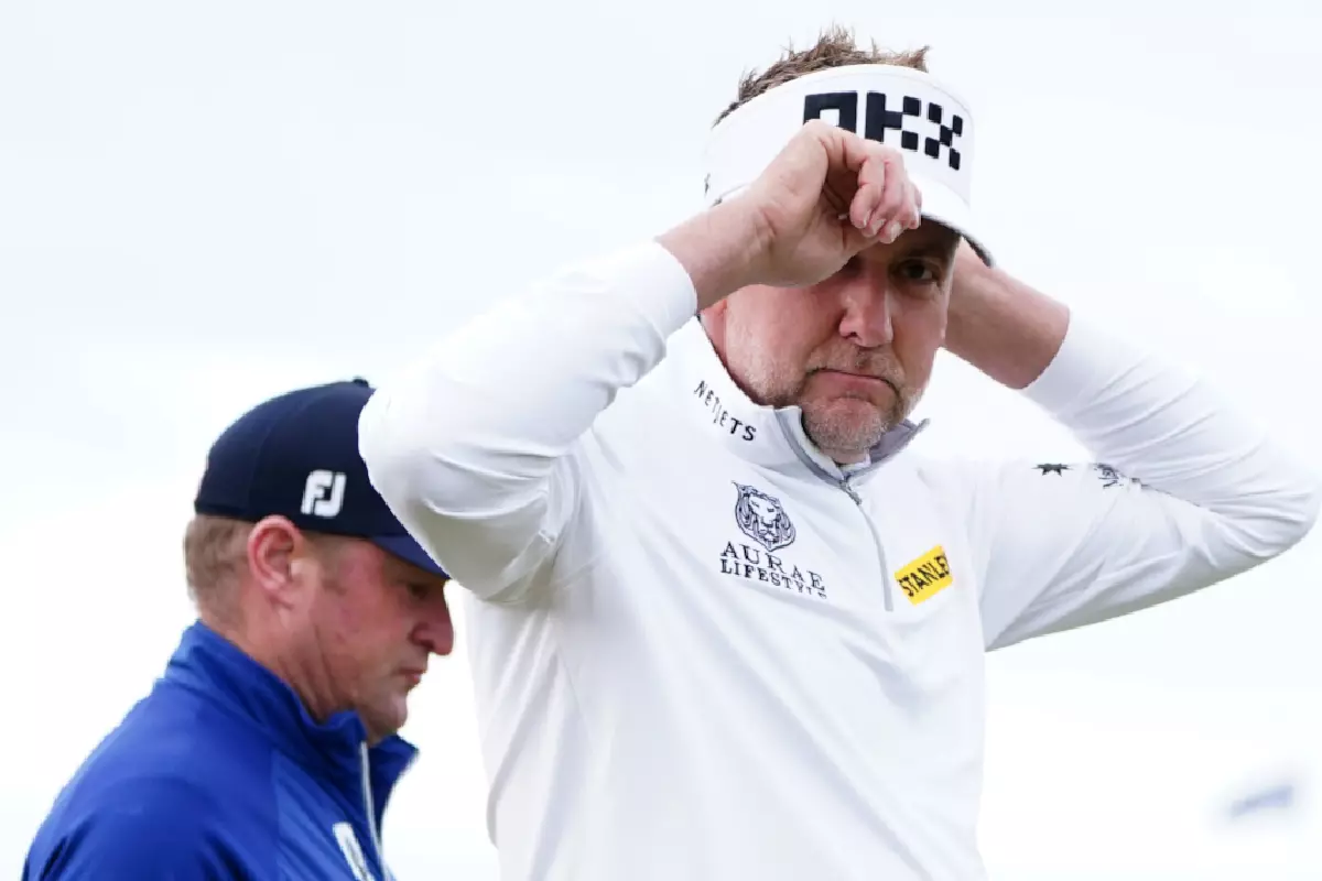 Ian Poulter in action - 2022