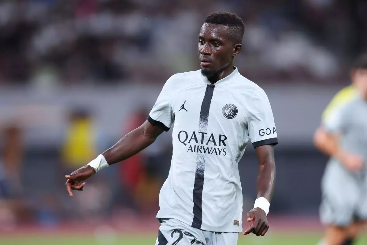 Idrissa Gueye in action for PSG