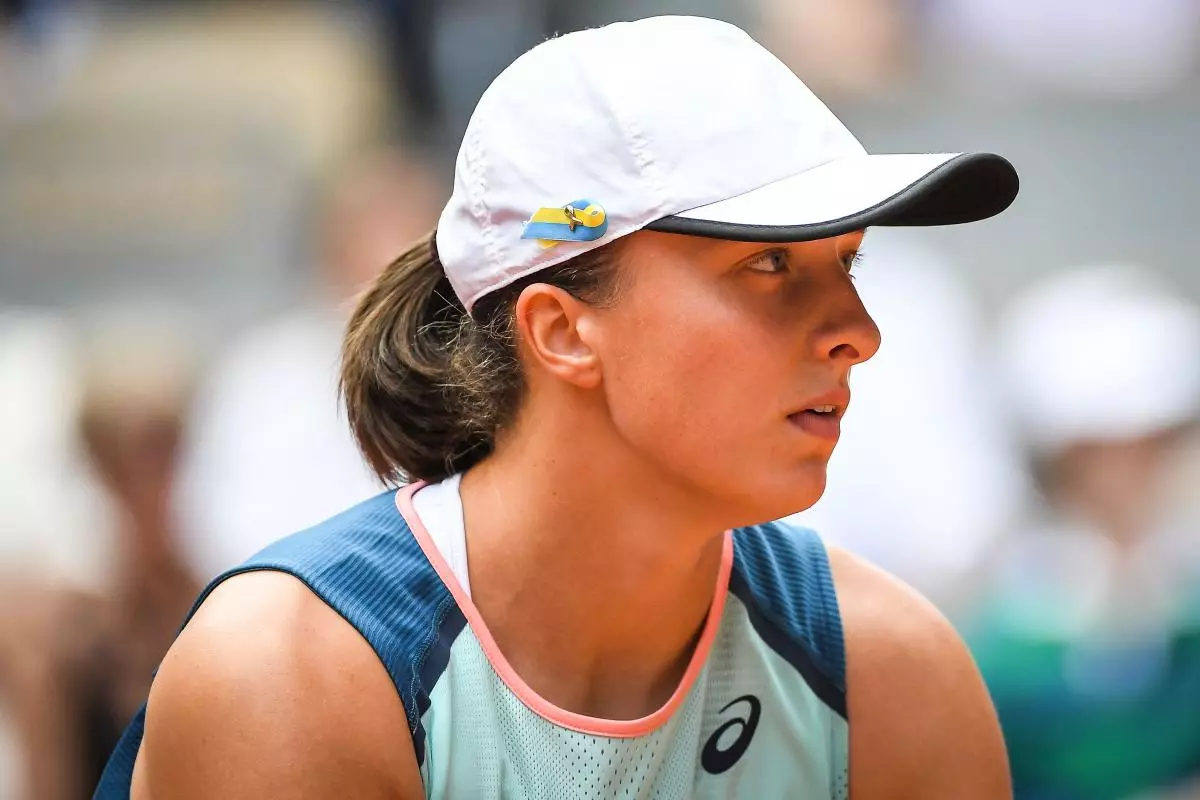 Iga Swiatek of Poland during the Day fourteen of Roland-Garros 2022