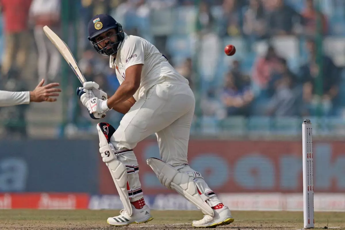 India's Rohit Sharma in action - March 2023