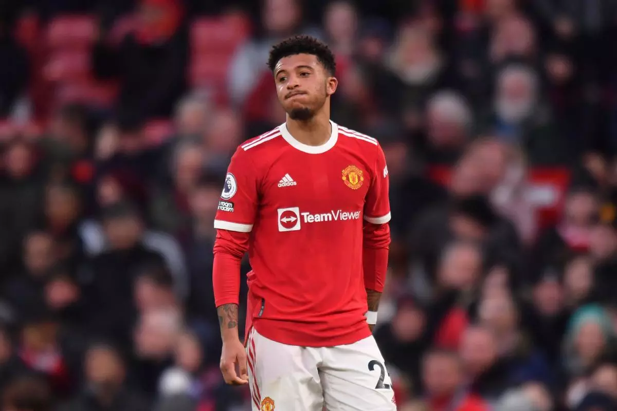 Jadon Sancho saw his market value plummet during his first season with Man Utd