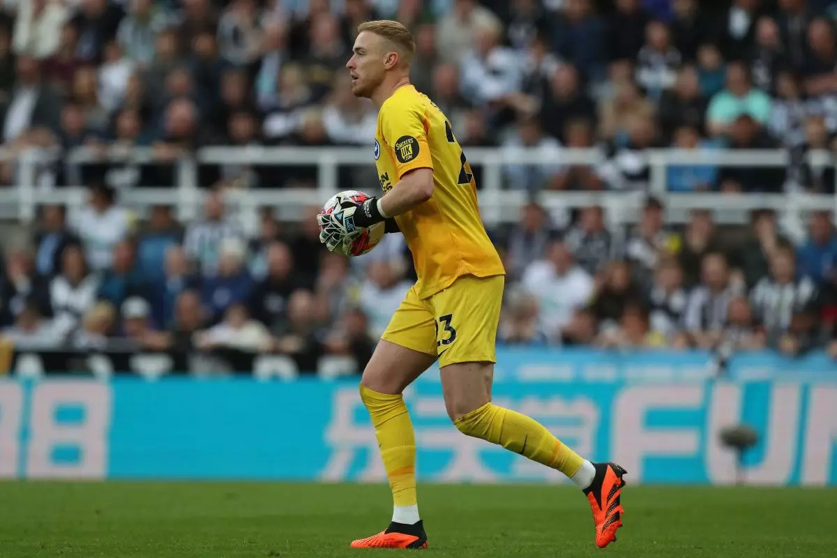 Jason Steele of Brighton & Hove Albion during the Premier League match between Newcastle United and Brighton and Hove Albion - May 2023