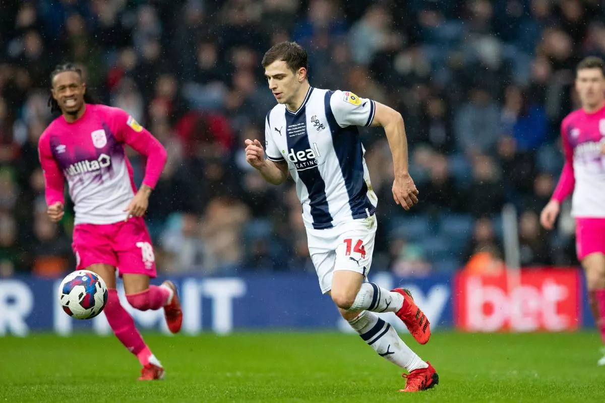 Jayson Molumby of West Brom, March 2023