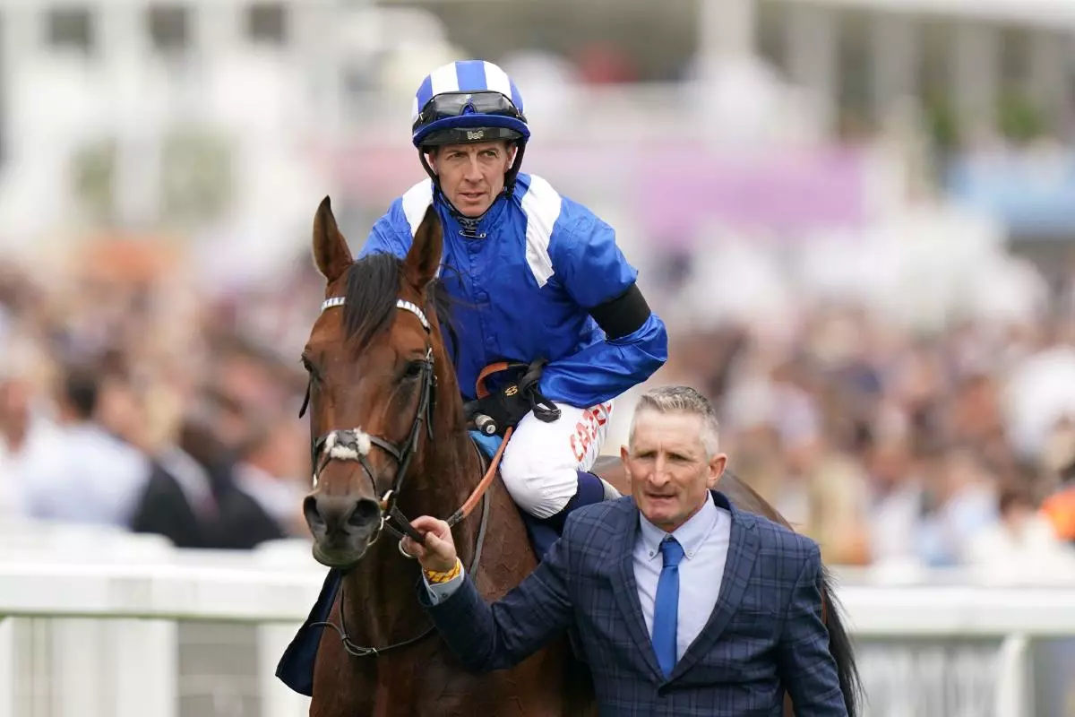 Jim Crowley with Coronation Cup winner Hukum