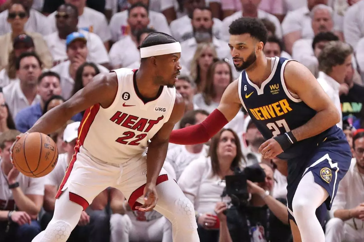 Jimmy Butler and Jamal Murray, Miami Heat vs Denver Nuggets 10 Jun 2023