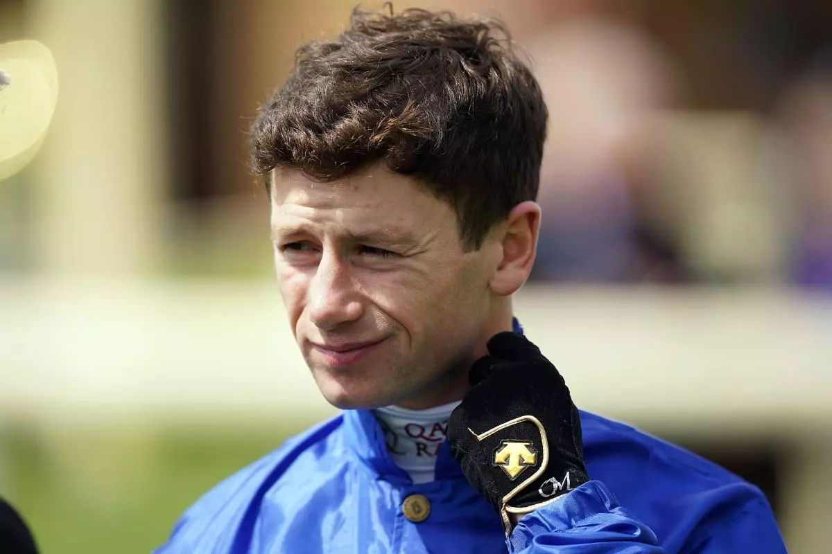 Jockey Oisin Murphy on day one of the Dante Festival 2023