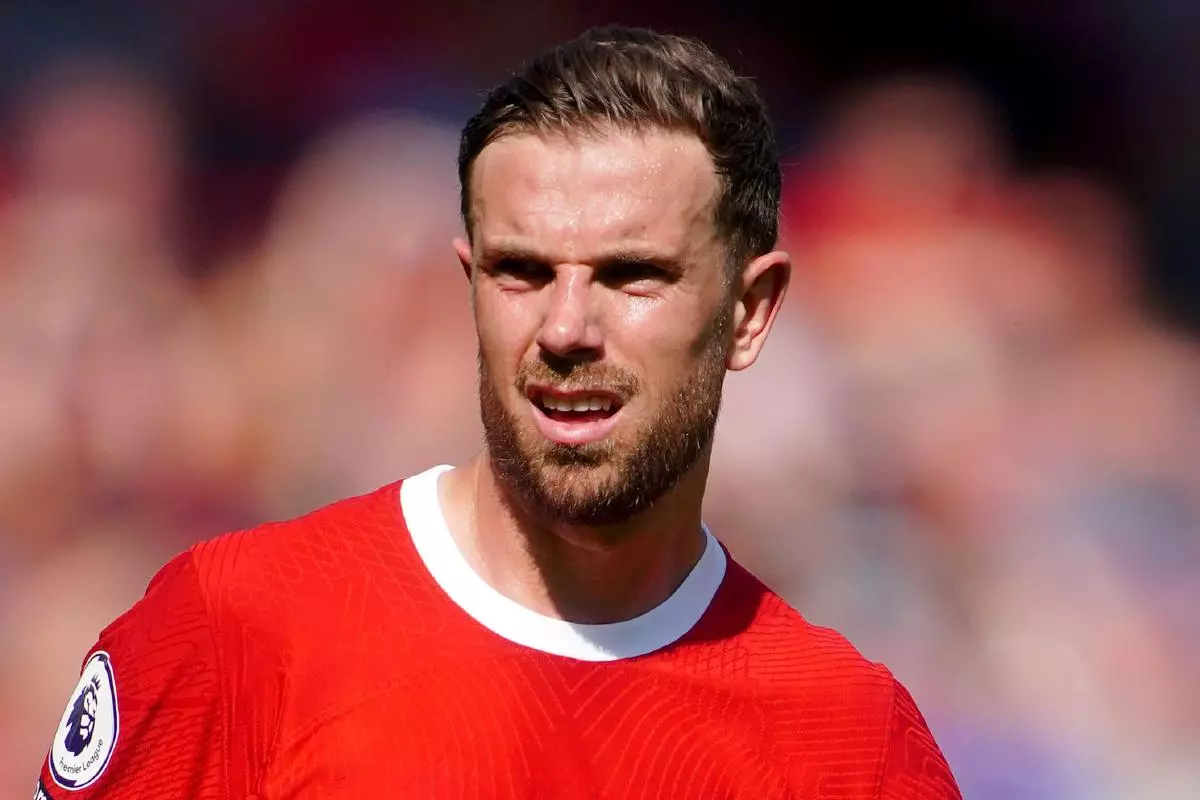 Jordan Henderson of Liverpool 20 May 2023