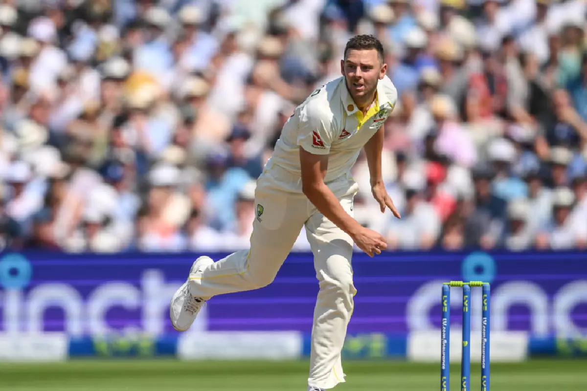 Josh Hazlewood Ashes first Test Day one