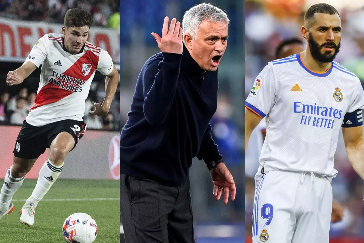Julian Alvarez, Jose Mourinho and Karim Benzema