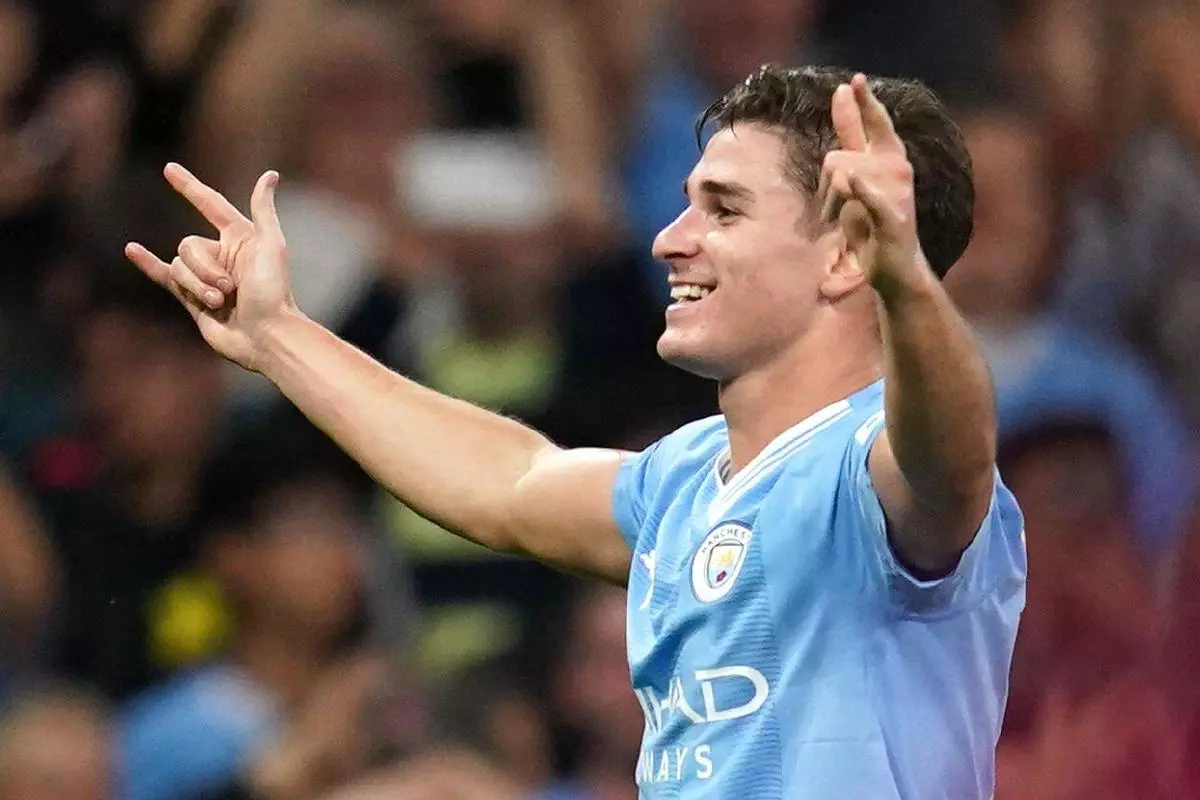 Julian Alvarez of Manchester City