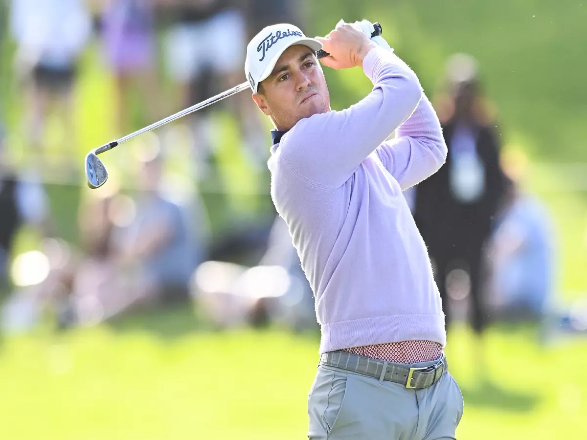 Justin Thomas during the Genesis Invitational in Los Angeles
