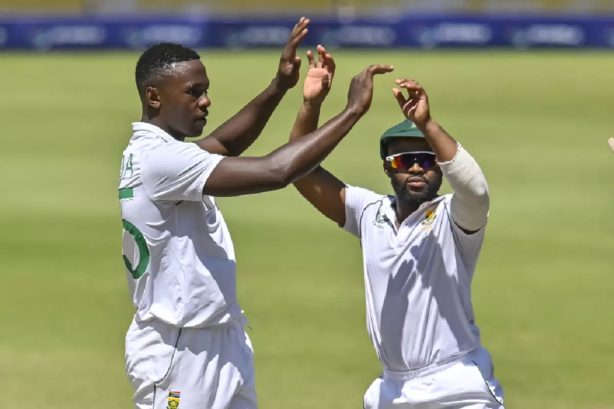 Kagiso Rabada and Temba Bavuma