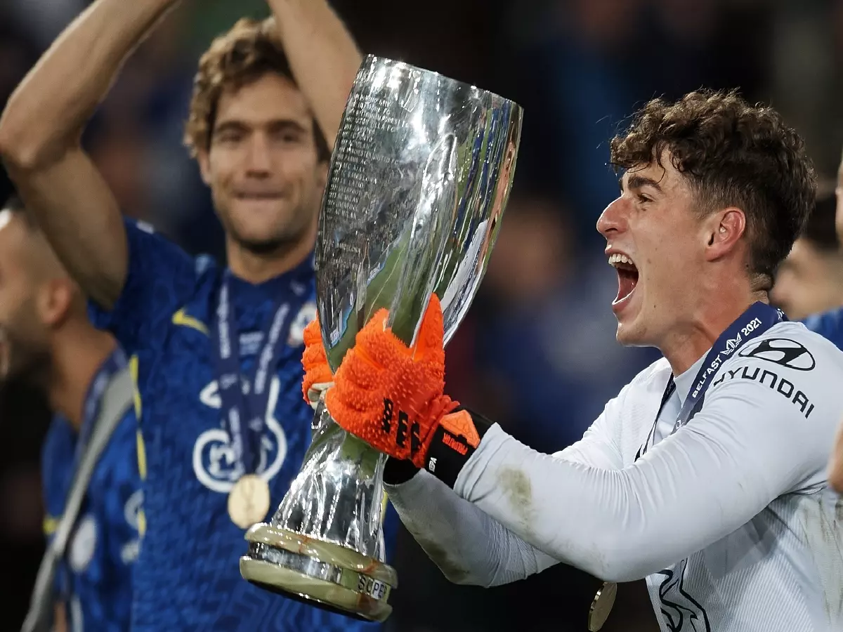 Kepa Arrizabalaga Super Cup Chelsea Aug 2021