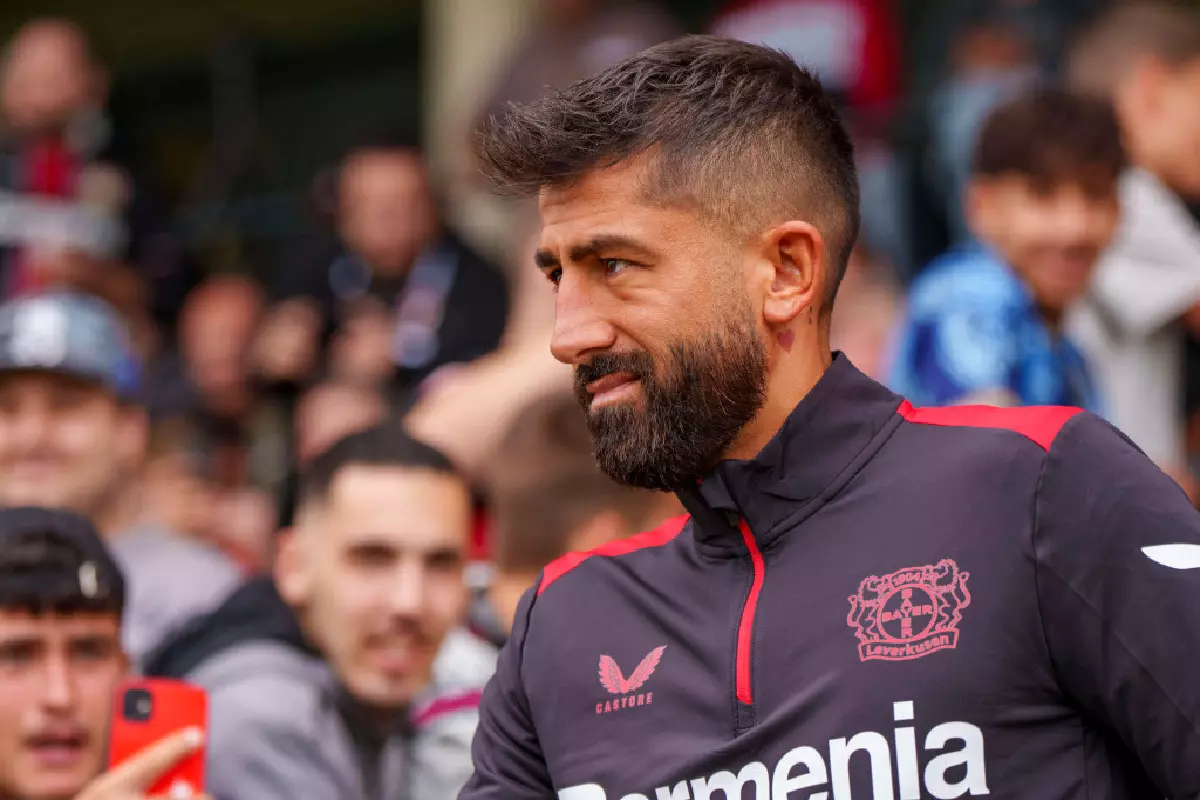 Kerem Demirbay for Bayer Leverkusen Aug 2023