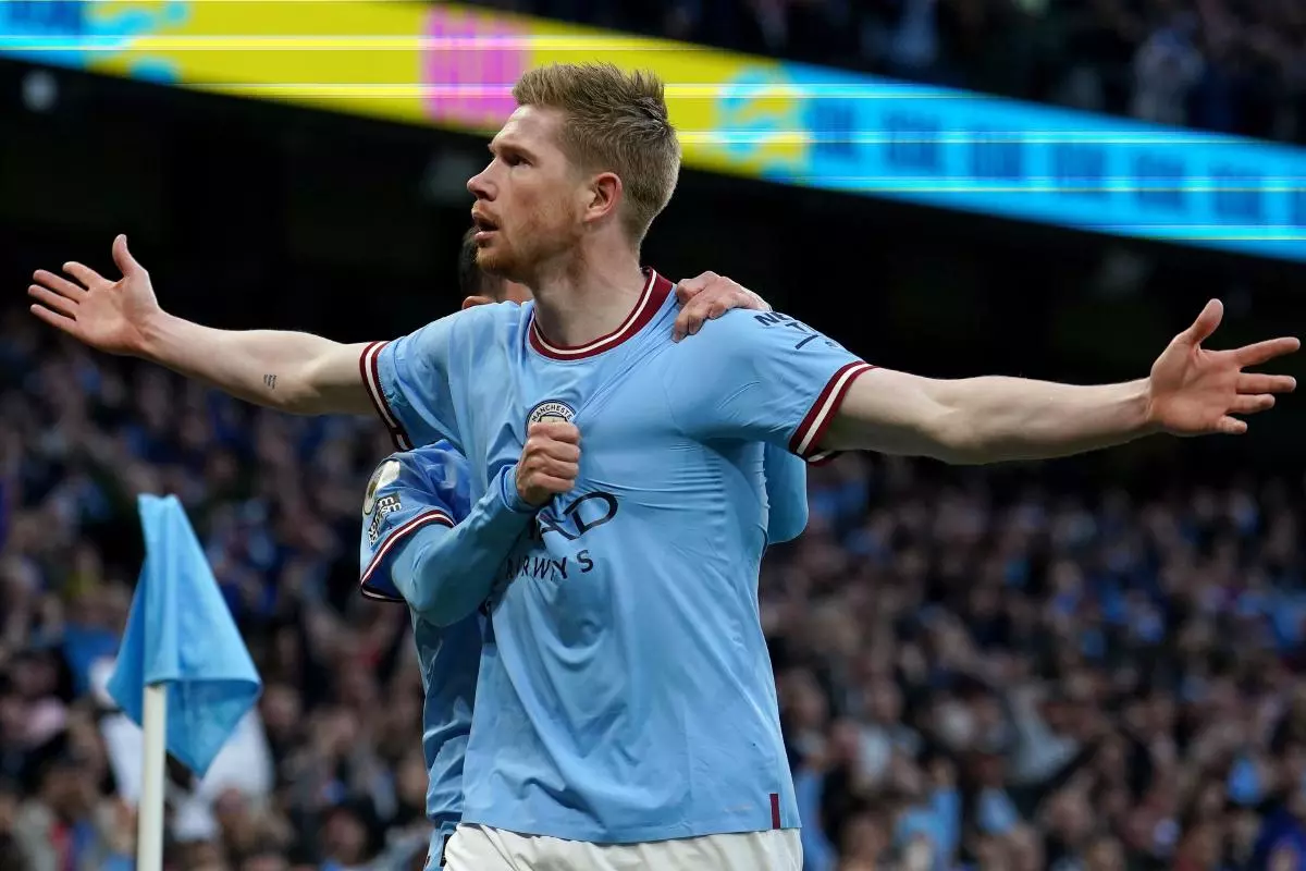 Kevin De Bruyne of Manchester City 27 Apr 2023