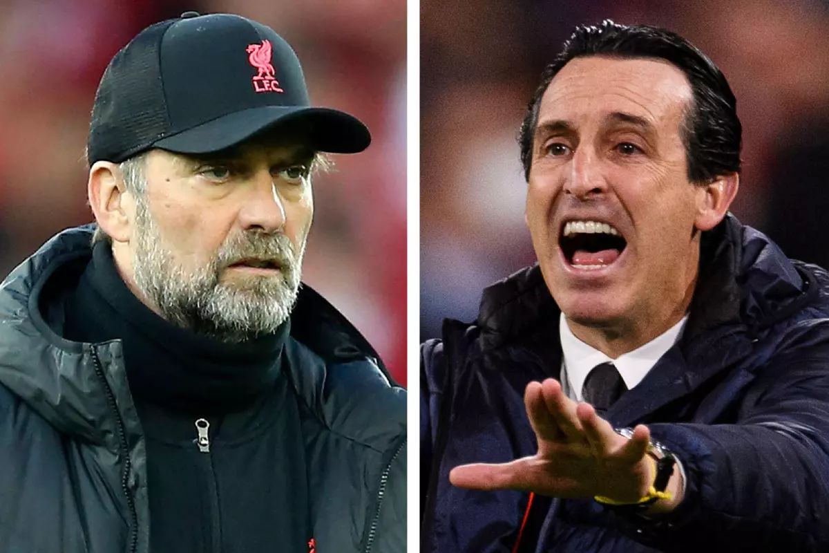 Jurgen Klopp Unai Emery collage