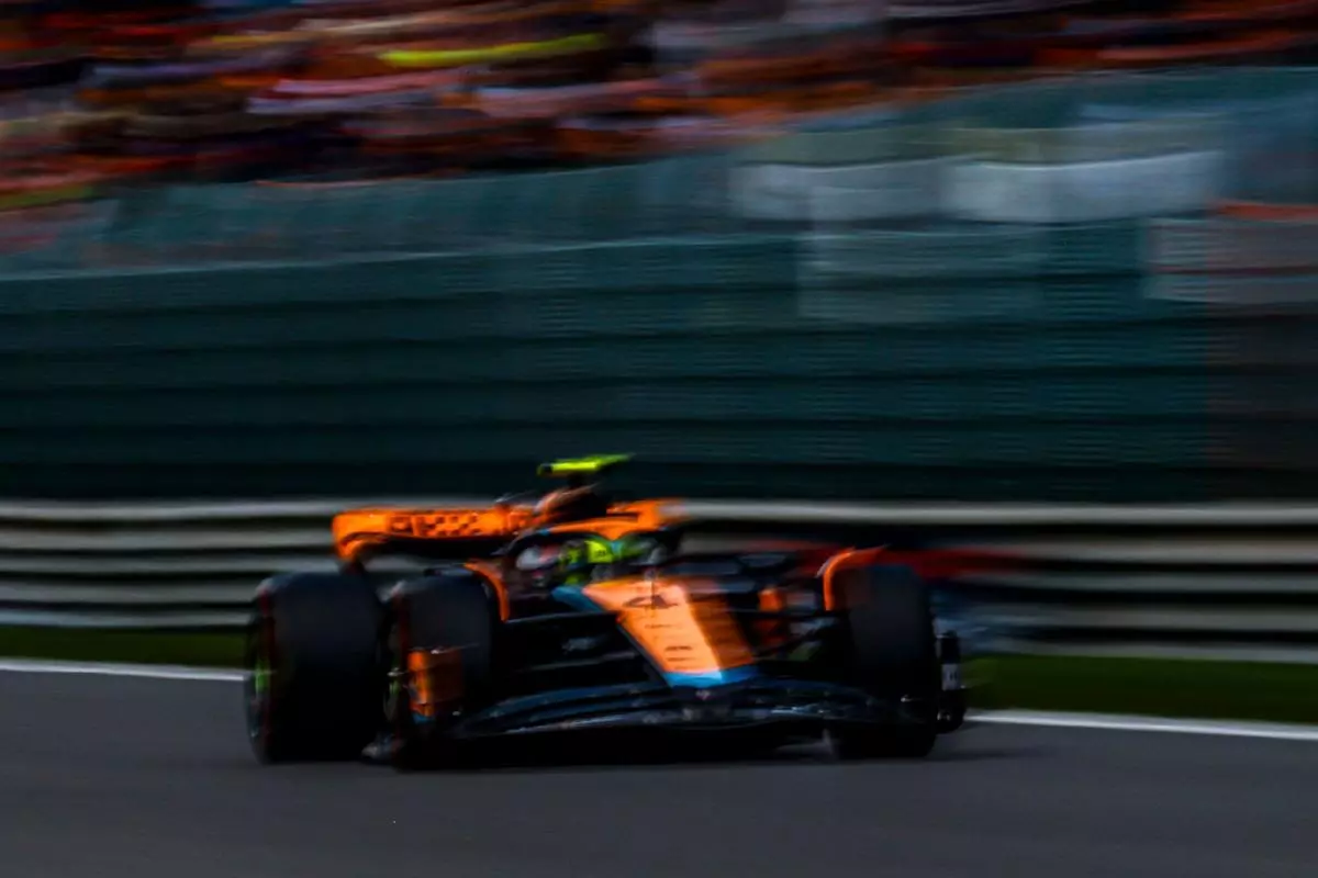 Lando Norris McLaren at Belgian GP