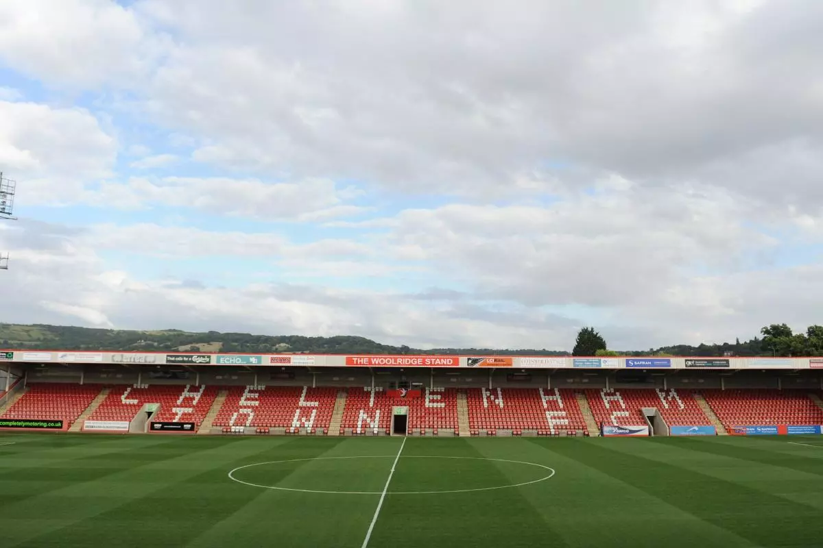 LCI Rail Stadium (Whaddon Road) home to Cheltenham Town