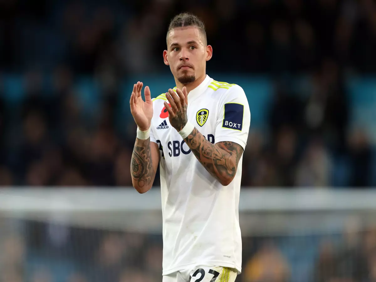 Leeds United's Kalvin Phillips applauds the fans after the Premier League match at Elland Road, Leeds.