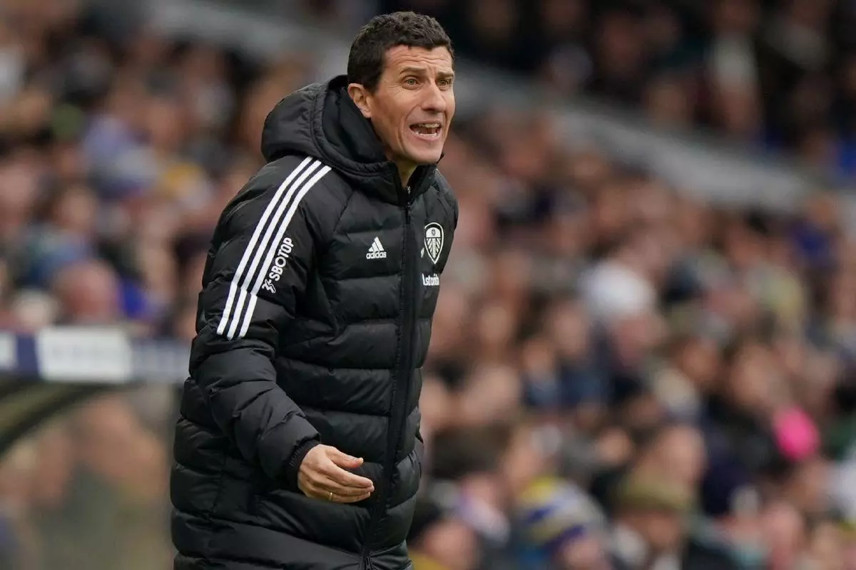 Leeds United manager Javi Gracia on the touchline