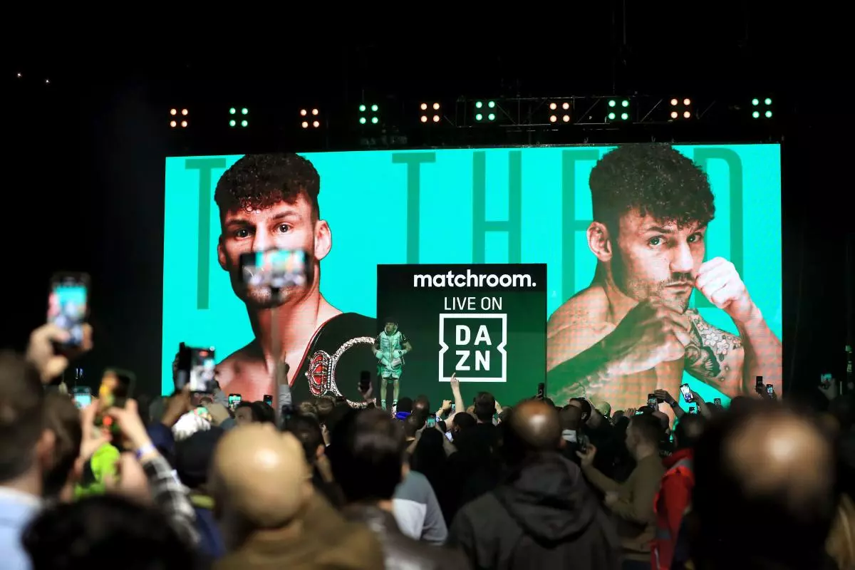 Leigh Wood walks out before his WBA Featherweight World Title contest against Mauricio Lara at the Motorpoint Arena, Nottingham February 2023