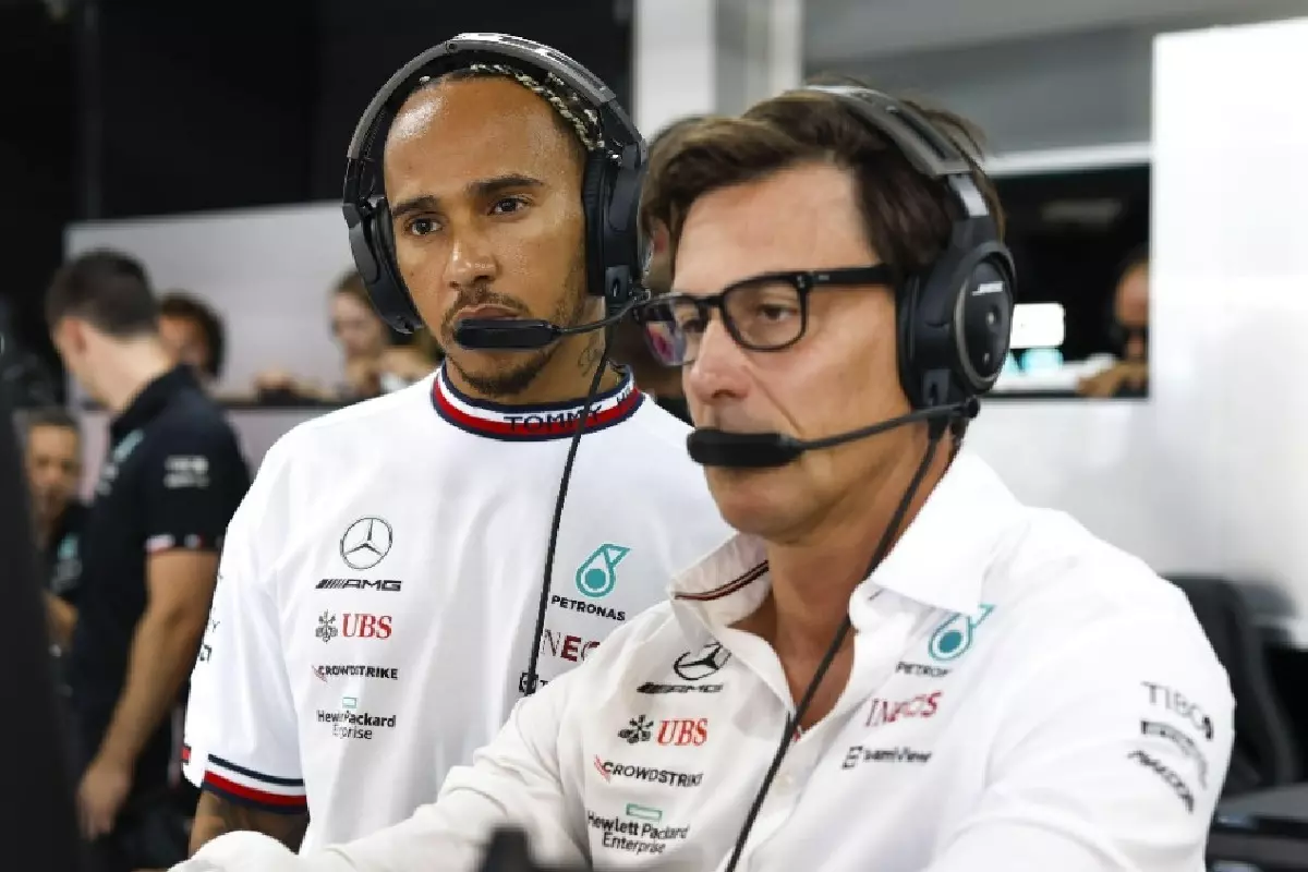 Lewis Hamilton and Toto Wolff
