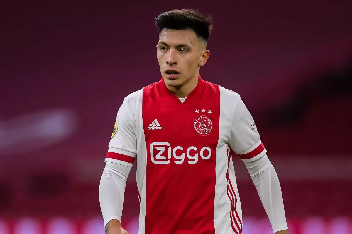 Lisandro Martinez in action for Ajax