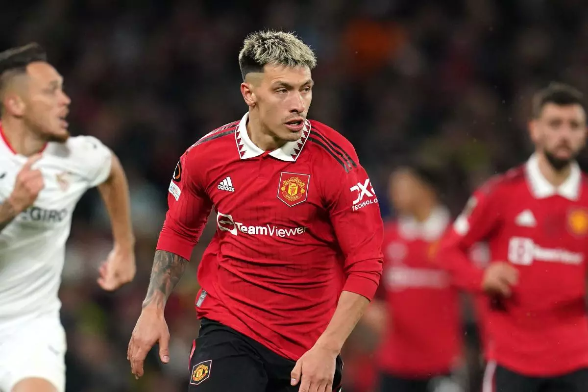 Lisandro Martinez of Manchester United 14 Apr 2023