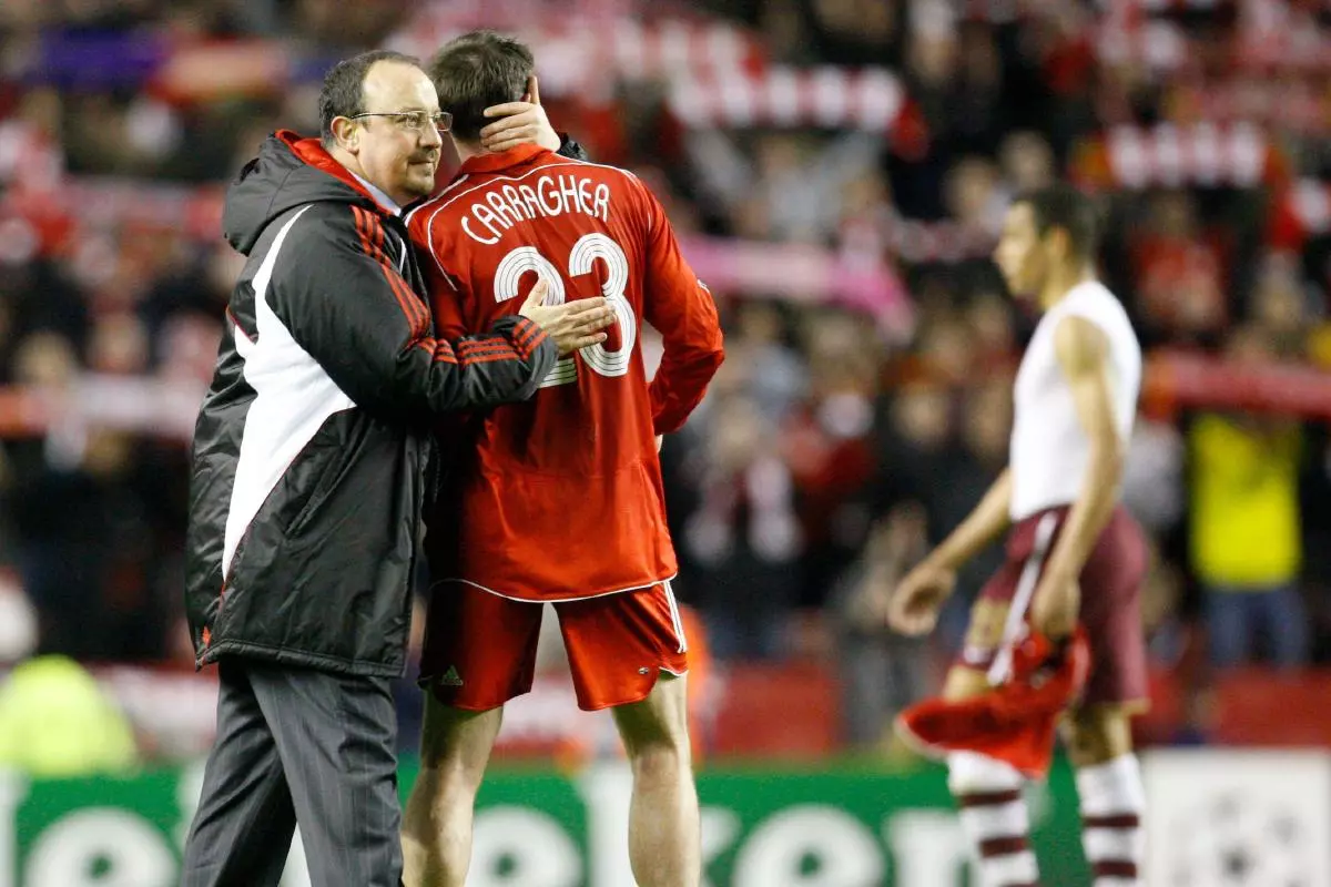 Liverpool's coach Rafael Benitez