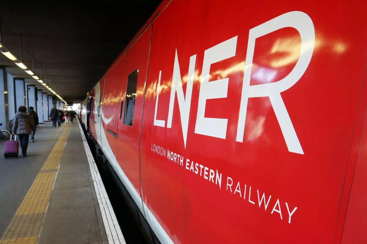 LNER livery on rolling stock at King's Cross Station