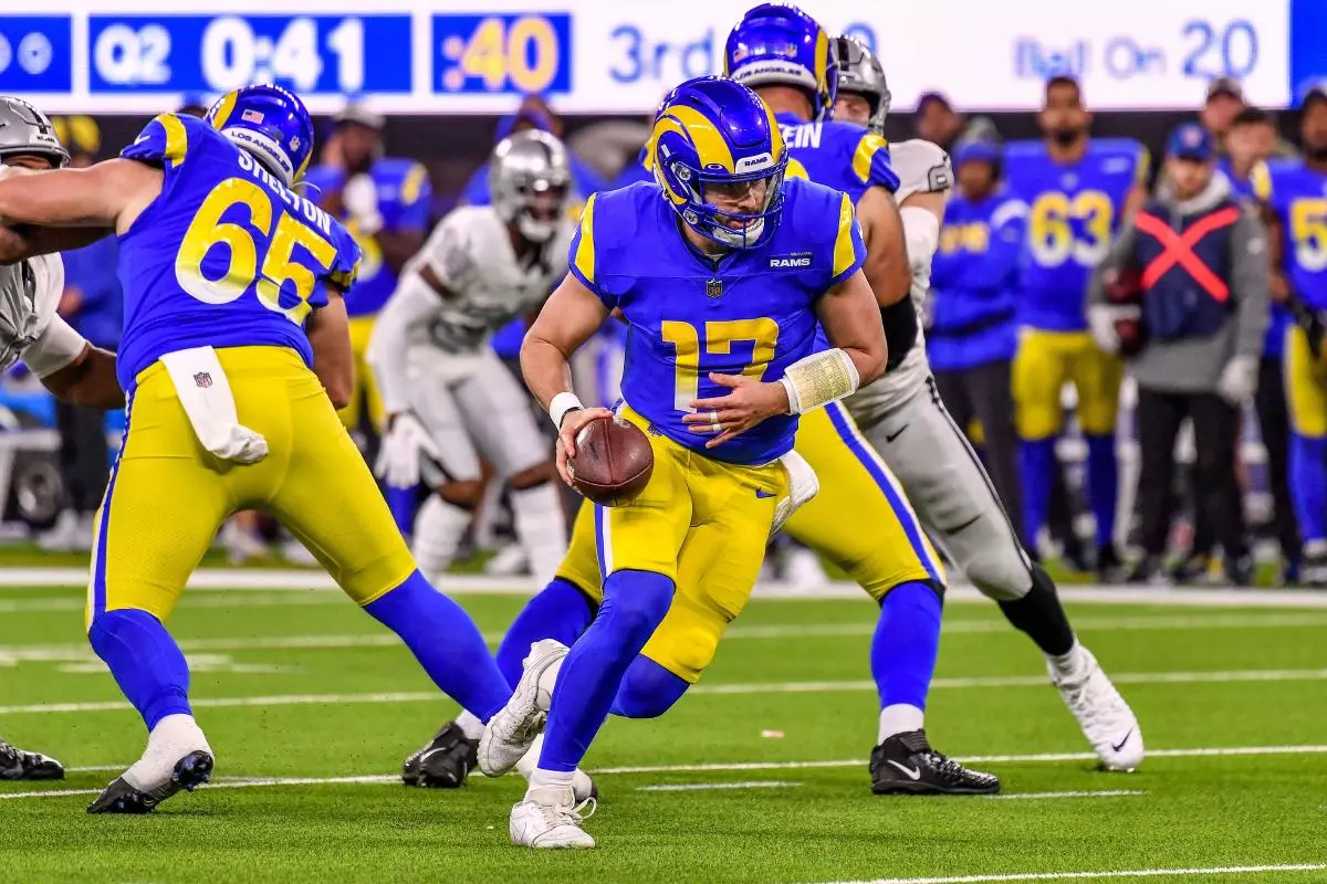 Los Angeles Rams quarterback Baker Mayfield