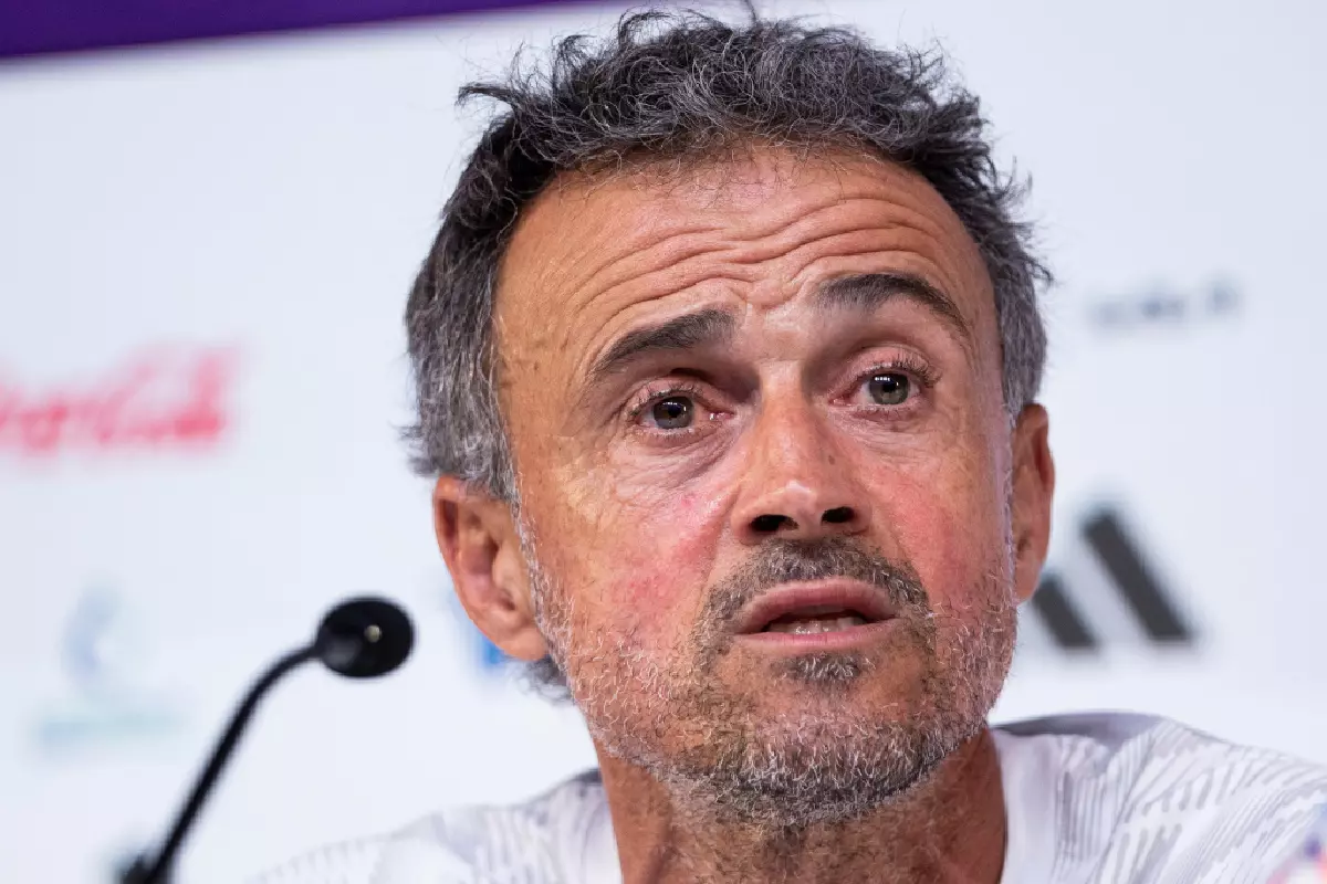 Luis Enrique at press conference World Cup November 22