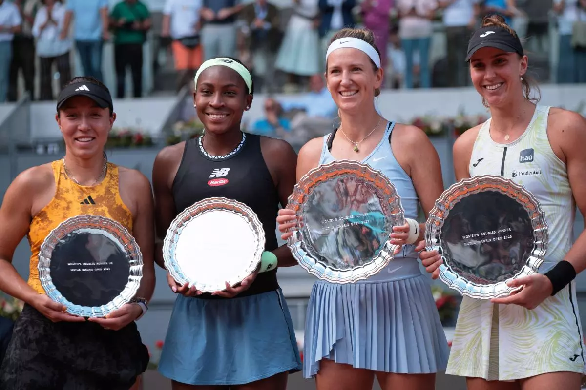 Jessica Pegula, Coco Gauff, Victoria Azarenka and Beatriz Haddad Maia