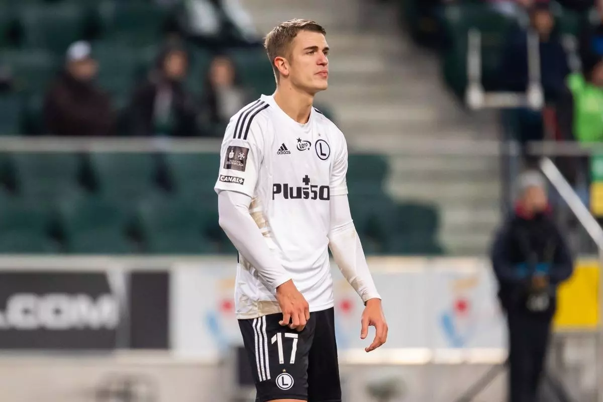 Maik Nawrocki of Legia seen during a Polish PKO Ekstraklasa League match - Feb 2023