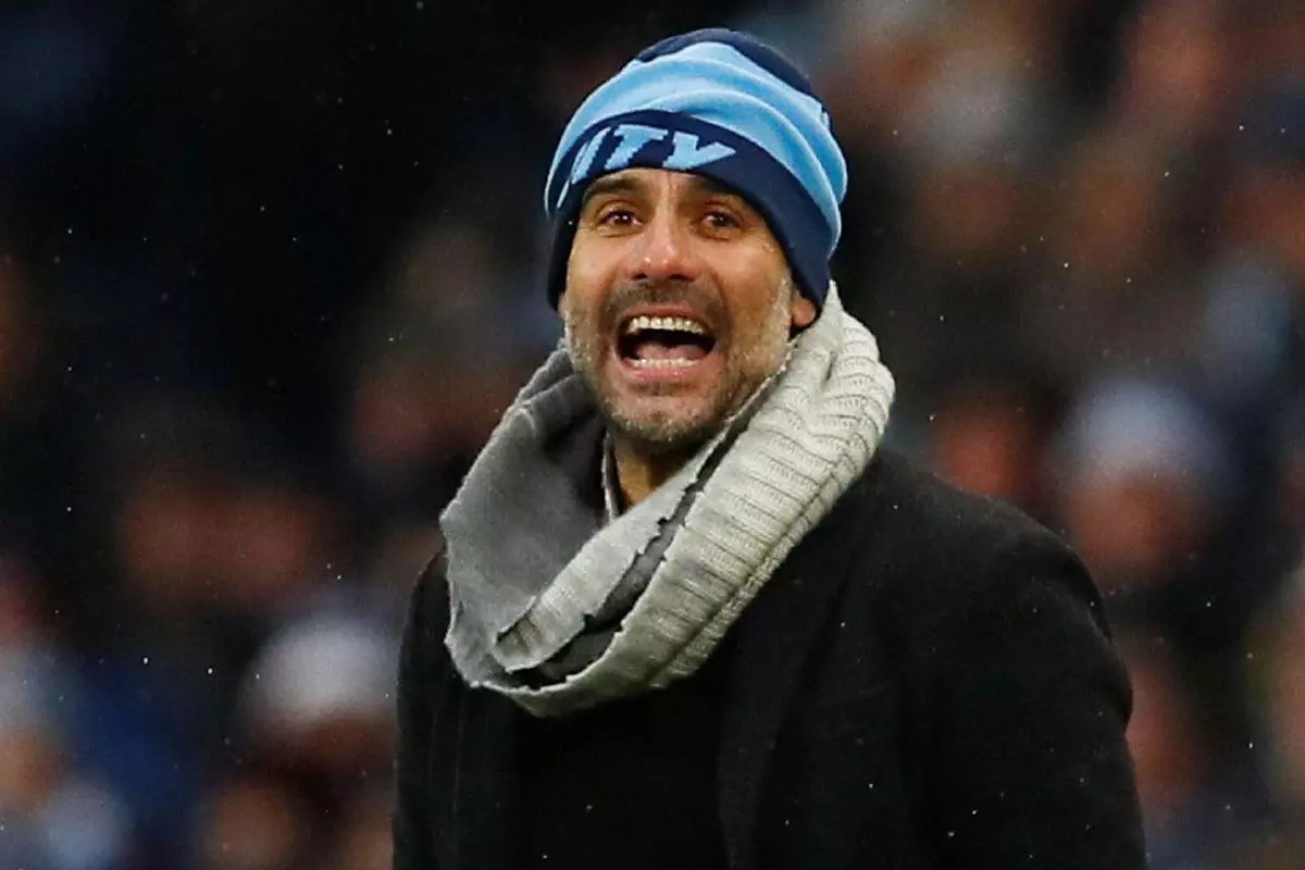 Pep Guardiola Man City hat snood