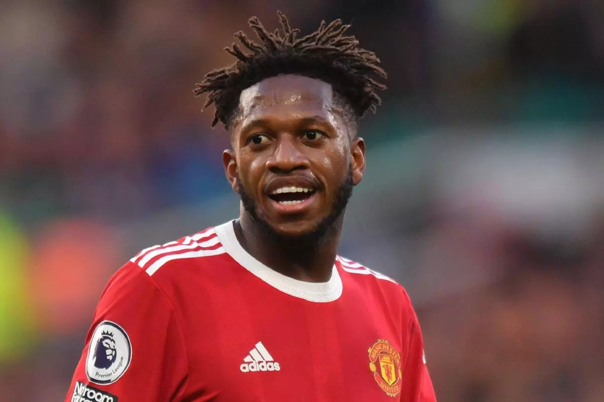 Manchester United's Fred during the Premier League match at Old Trafford