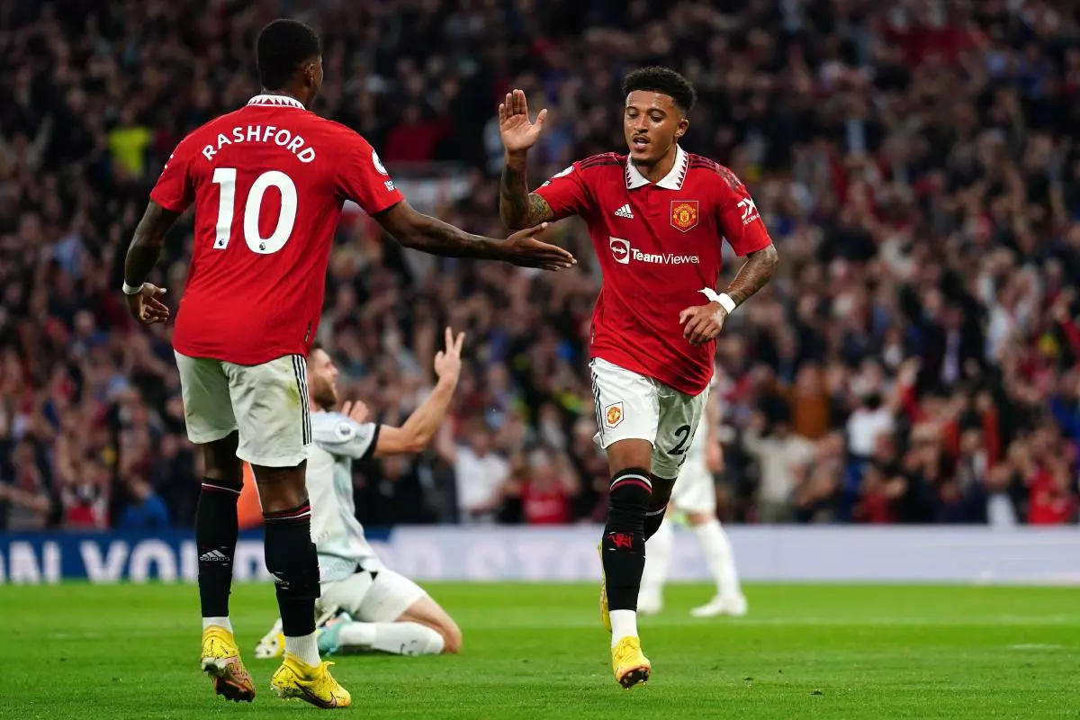 Manchester United Jadon Sancho and Marcus Rashford