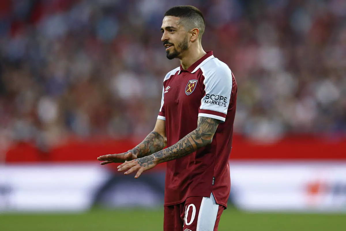 West Ham's Manuel Lanzini suffered a car crash on Wednesday afternoon