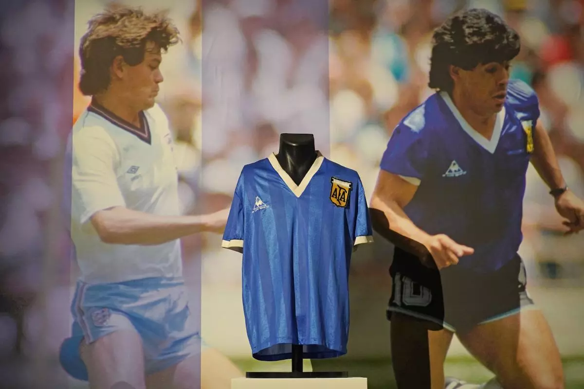 Maradona Hand of God shirt auction