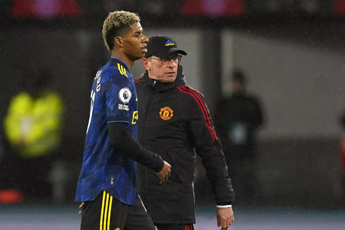 Marcus Rashford and Ralf Rangnick