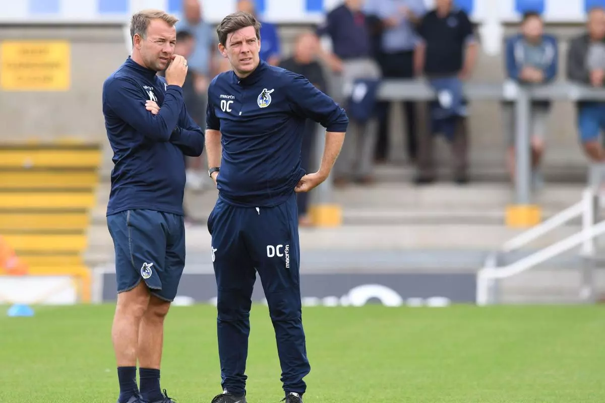 Marcus Stewart with Bristol Rovers manager Darrell Clarke - July 2018