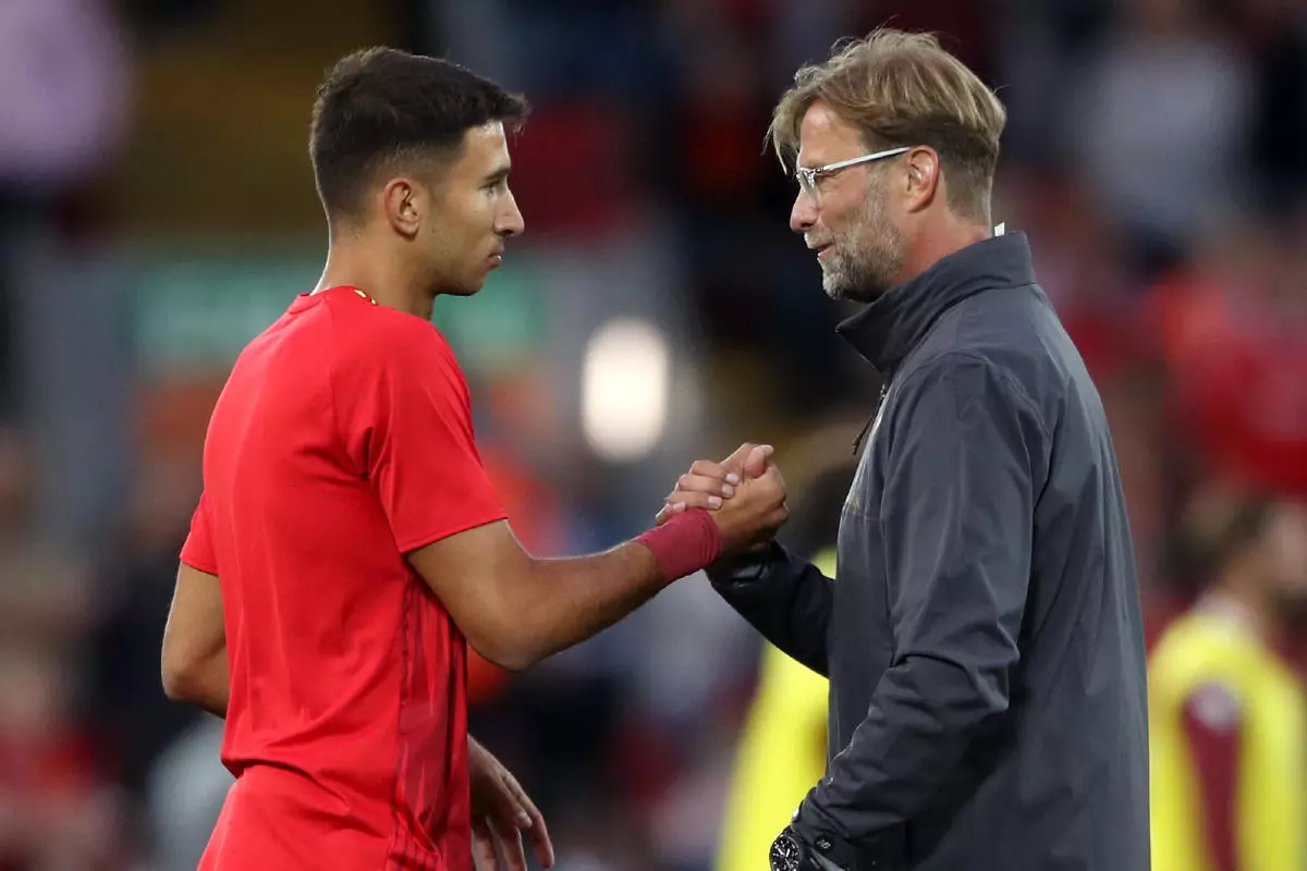 Marko Grujic Jurgen Klopp Liverpool 2018