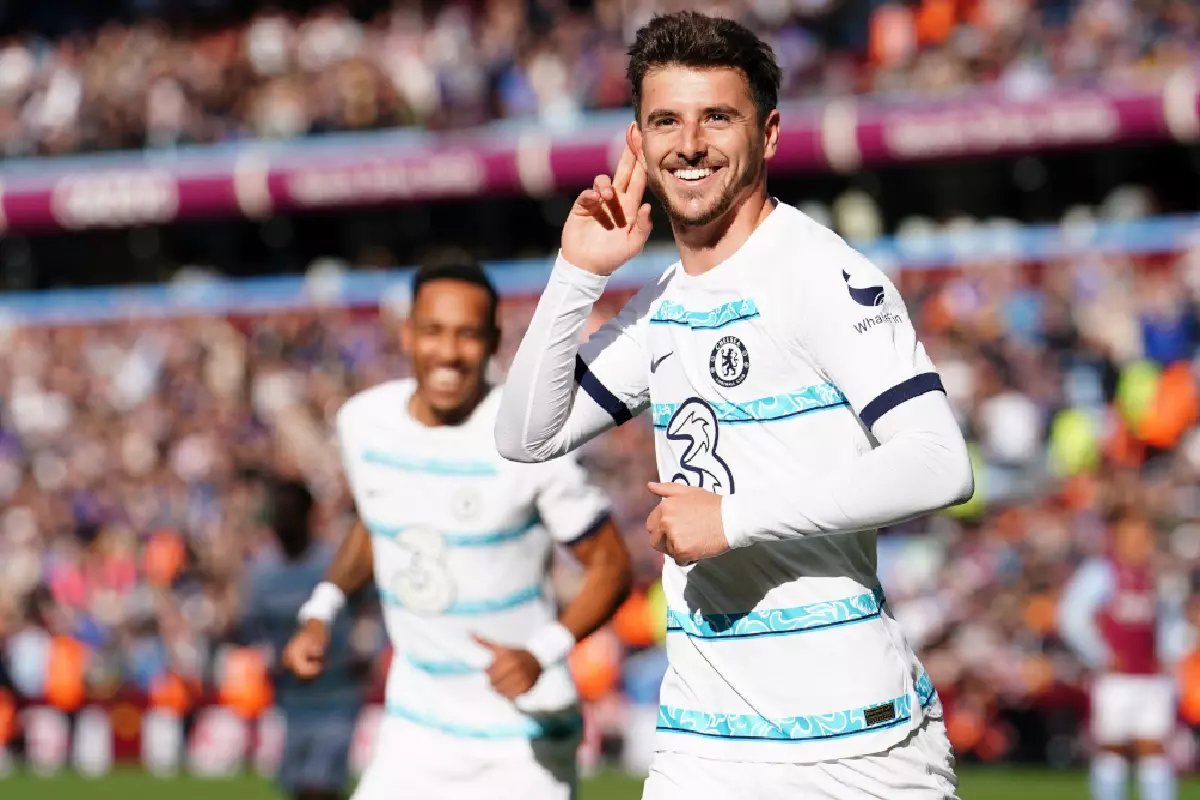 Mason Mount scores against Aston Villa October 22