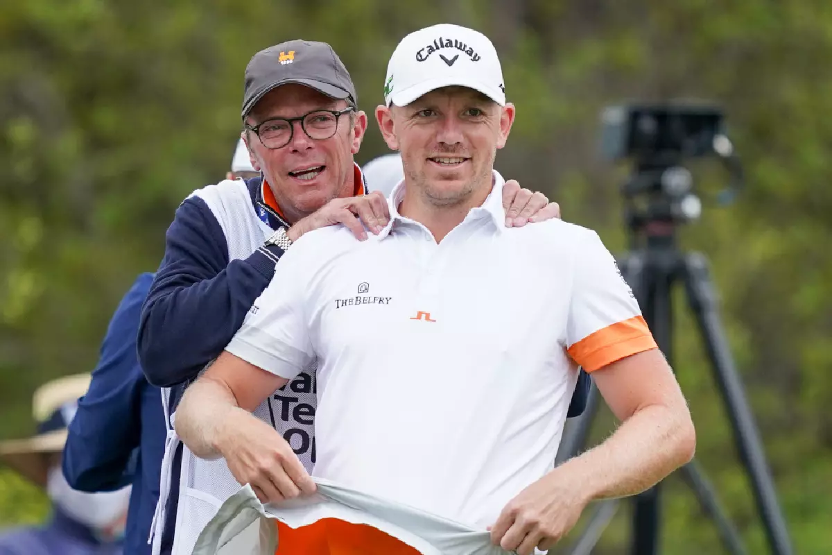 Matt Wallace and caddie