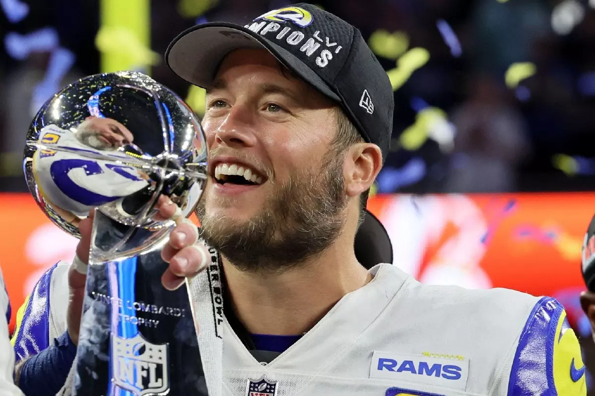 Matthew Stafford won the Super Bowl with the Los Angeles Rams