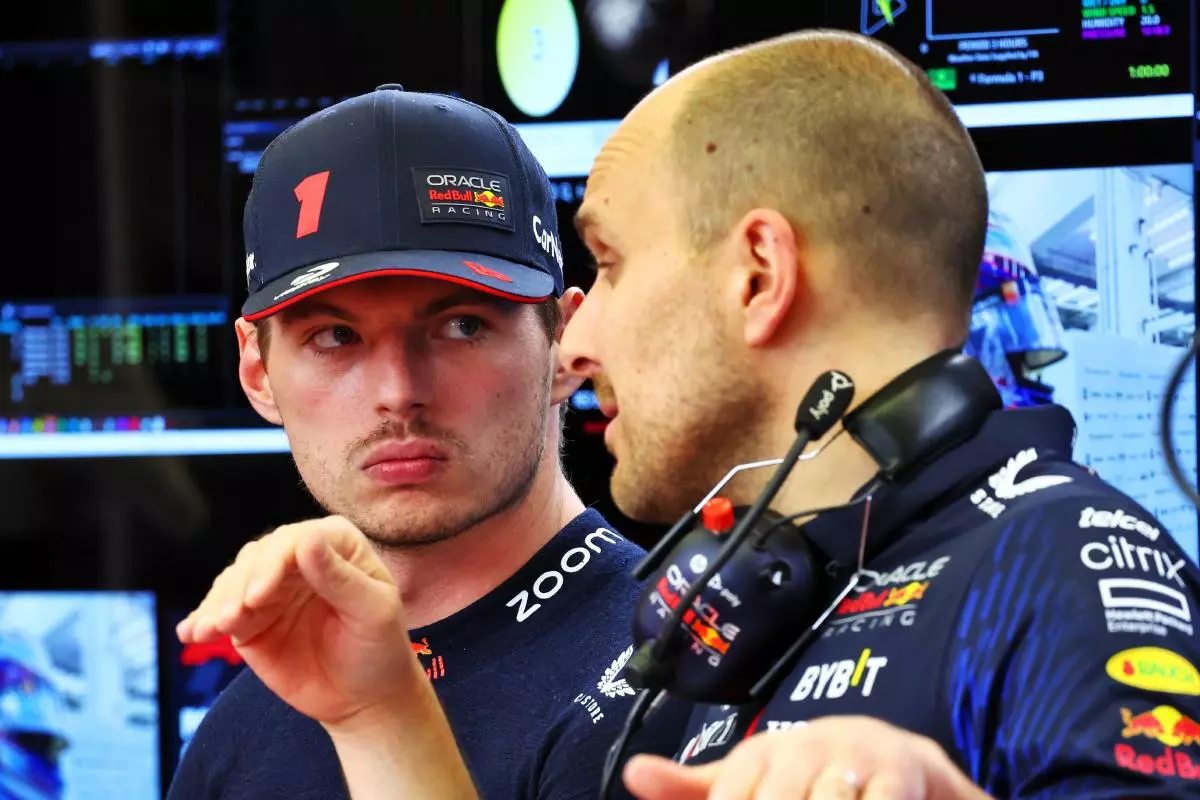 Max Verstappen and Gianpiero Lambiase 3 Mar 2023