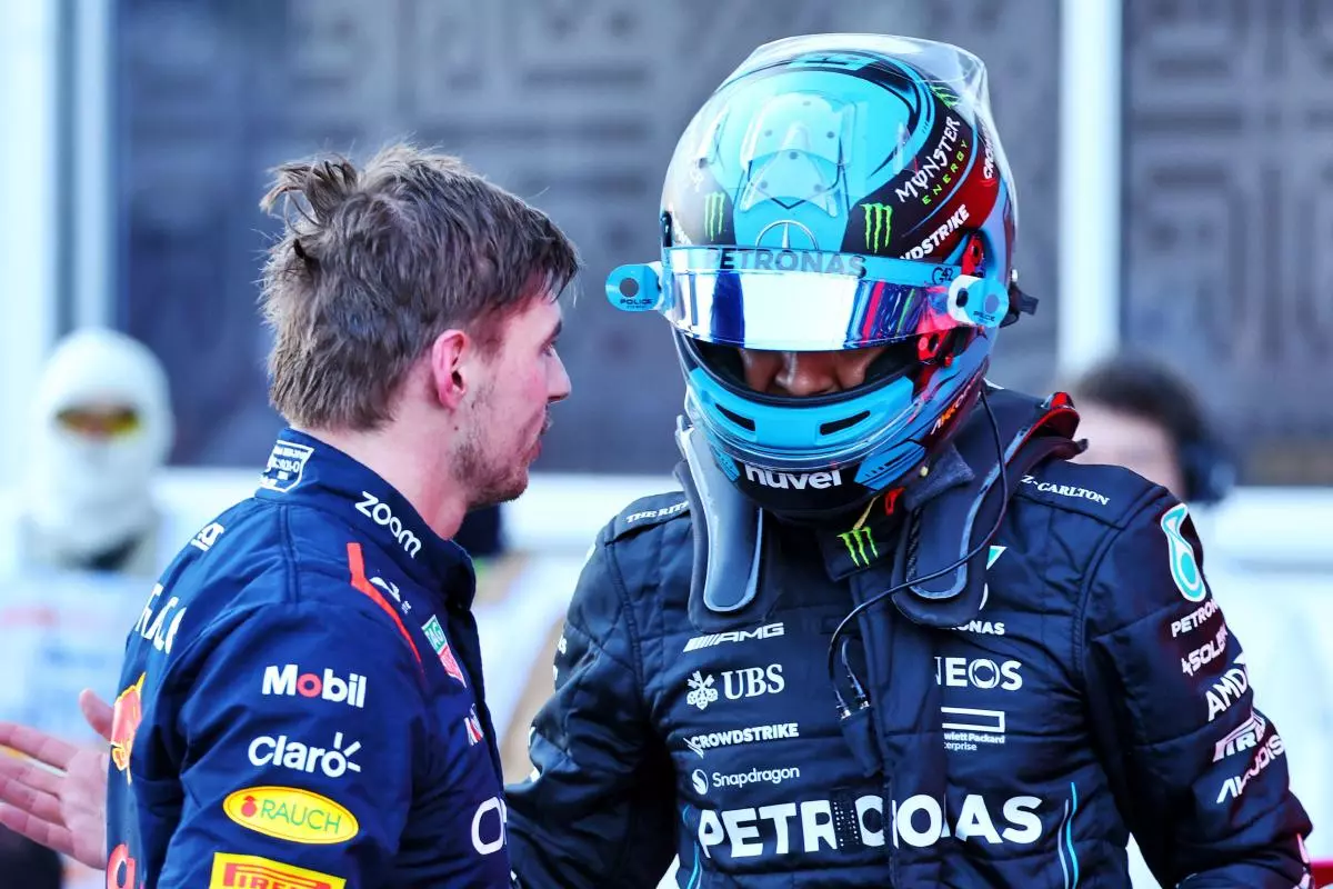 Max Verstappen and George Russell